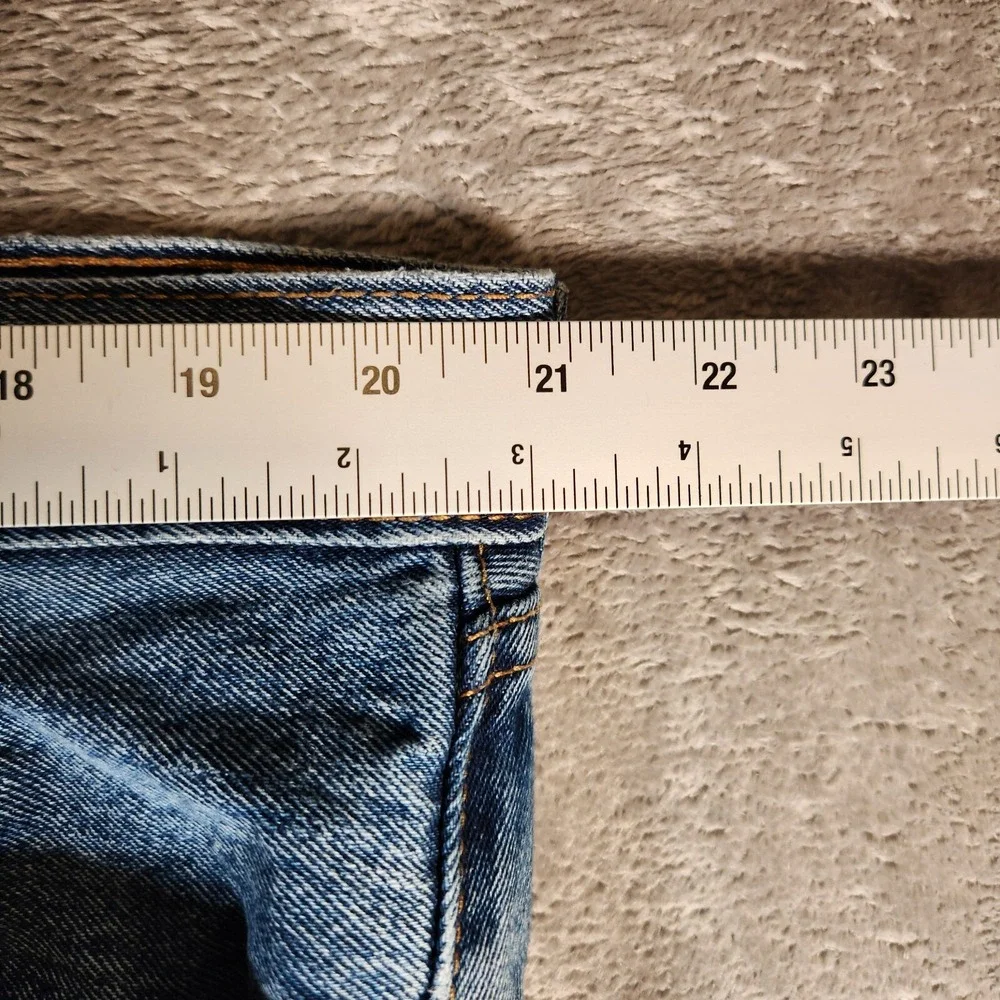 Levi's 505‎ Jeans Men's 42X30 Blue Straight Regular Fit Distressed